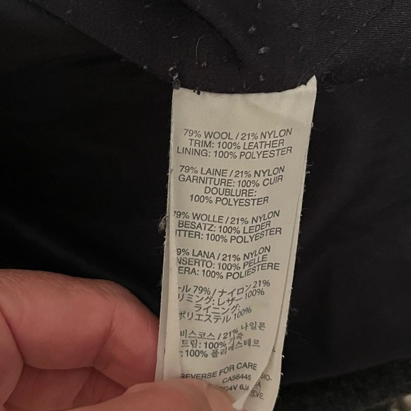 J- Crew Long Coat designed with Stadium cloth by Nello Gori - Size 4P - Picture 15 of 16